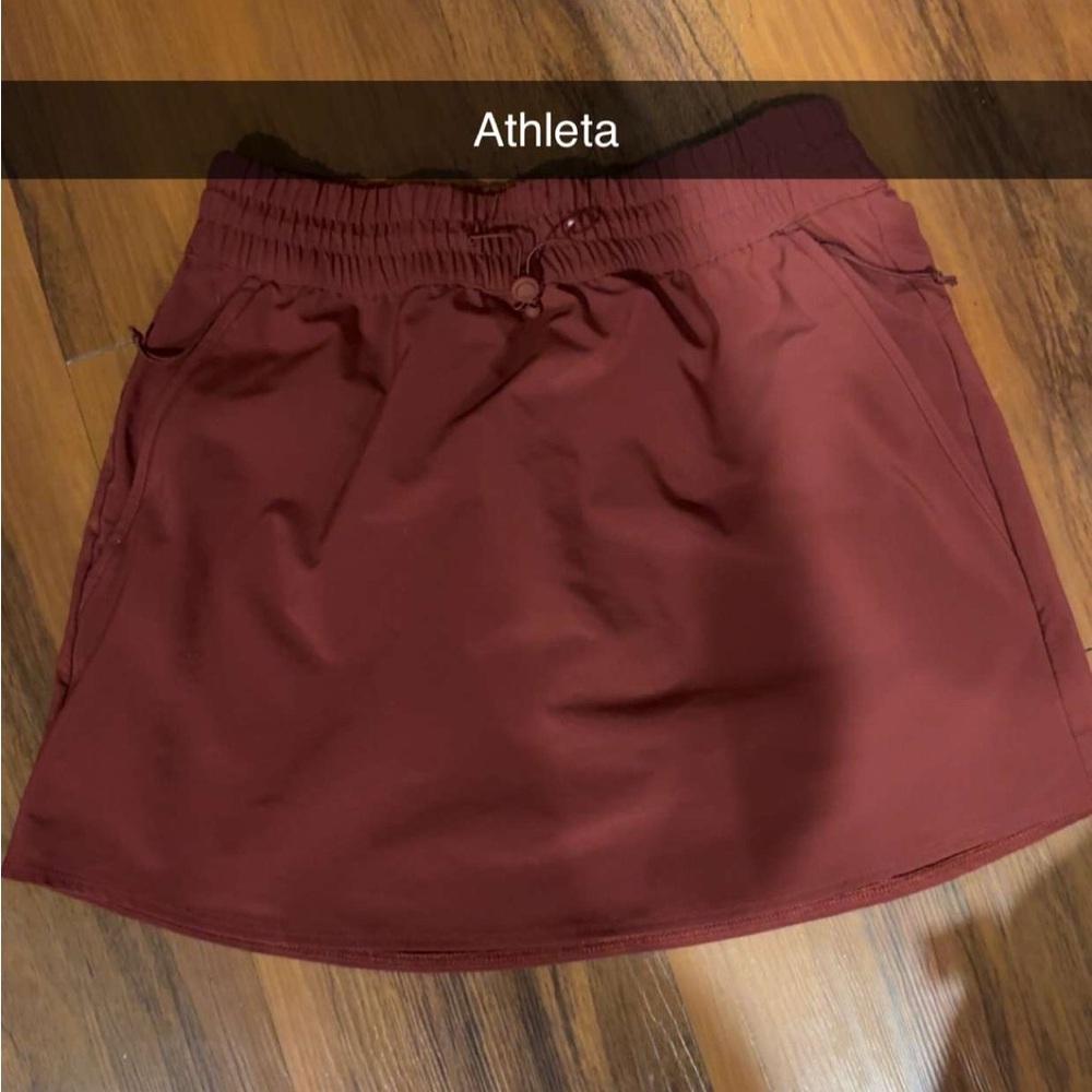 Athleta Maroon Athletic Skirt